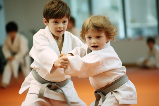 Judo class sports karate child.