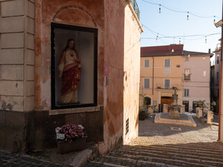 Fototapeta premium scorcio della città di Palestrina, nei pressi di Roma