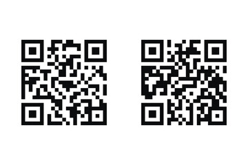 Fototapeta premium Barcode isolated on white background. Code stripes sticker. Barcode labels, customers qr code