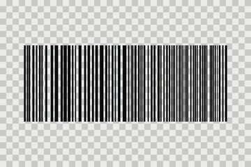 Barcode isolated on white background. Code stripes sticker. Barcode labels, customers qr code