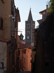 scorcio della città di Palestrina, nei pressi di Roma