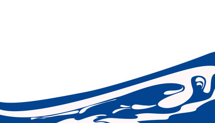 Blue sea water wave background image. Perfect for wallpapers, posters, websites, covers