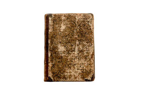 Old book on transparent background for insertion