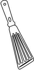 Barbeque Doodle elemen coloring page cartoon illustration