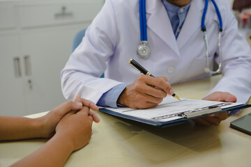 The doctor inquired about the patient's medical history, including previous conditions, treatments,...