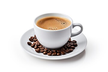 Fototapeta premium Coffee cup saucer drink.