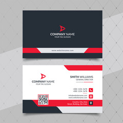 Double-sided creative business card template. Portrait and landscape orientation. Horizontal and vertical layout. Vector illustration