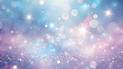 Obraz premium Misty Pink Background with Blue-Purple Shadows and Sparkling Specks. Perfect for: Valentine's Day, weddings, baby showers