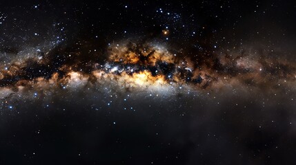 Mesmerizing Stereoscopic Black Starry Sky Background: A Celestial 3D Wonder