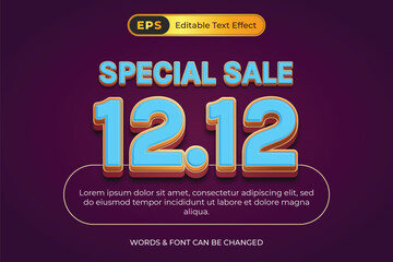 a poster that says special sale 12.12 on it