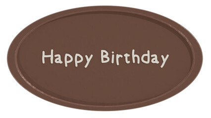 Happy Birthday Chocolate Plate, High Milk Chocolate, Chocolate Plate, Birthday Cake Topping