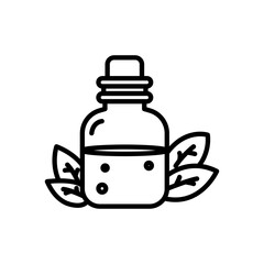 essential oil icon vector, line style icon