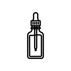 essential oil icon vector, line style icon