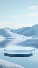 snow covered mountains