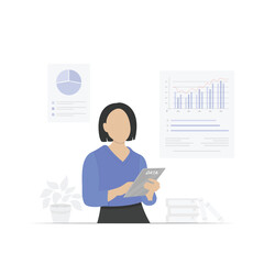 Data Analyst Concept Illustration