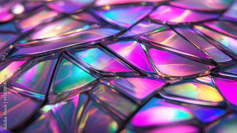 Poster Iridescent Dragonfly Wings in Macro View