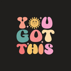 You got this unique groovy t shirt design