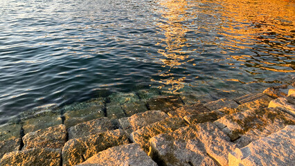 関門海峡を望む和布刈公園の夕景