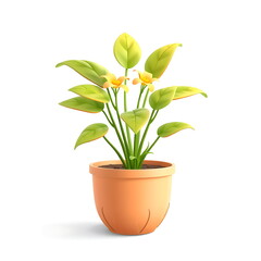 Obraz premium flower in a pot