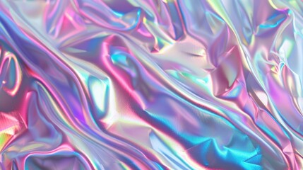 Fototapeta premium Sparkling holo pattern with pink, blue and purple colors.