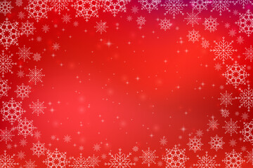 Red Christmas background with snowflakes. Christmas snowflake background. EPS 10