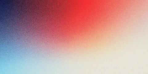Abstract red and blue texture gradient background, grainy noise gradient