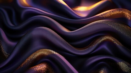 Obraz premium Vibrant, multicolored fabric with intricate light reflections.