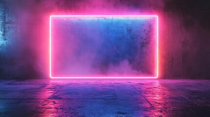 3D digital art of a neon pink cube enveloped in a smoke-like effect, likely representing an electronic music theme.