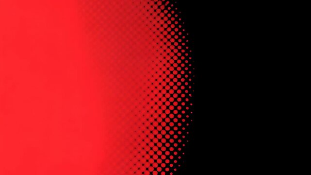 A red and black gradient with a dotted pattern fades into black