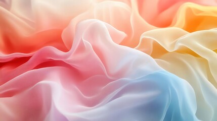 Obraz premium A close-up image of vibrant, colorful tissue paper with different colors and shades.