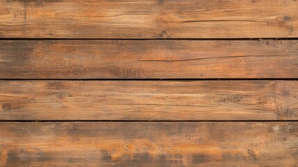 Naklejka premium Rustic wooden surface with rich brown stain, showcasing natural grain.