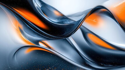 Vibrant cityscape with a flowing, fluid design.