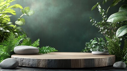 spa stones and leaves