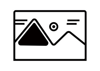 image picture icon on white