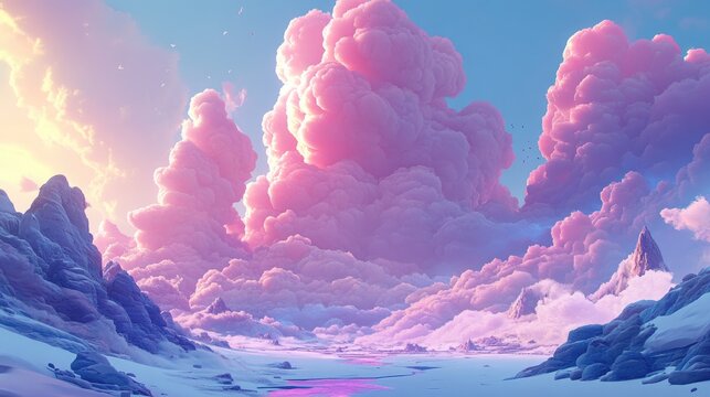 Majestic monsoon clouds rolling over rugged mountain peaks capturing the essence of nature s stormy beauty