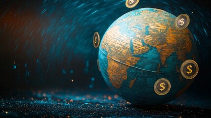 Galactic Finances Revolving Around Globe