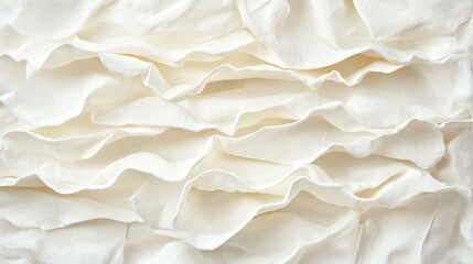 Obraz premium Blank white paper on seamless white background, minimalistic design.