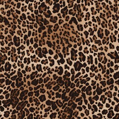 leopard print wild cat spots dark brown background modern stylish design