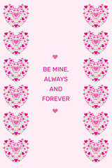 Romantic Valentine's Card with 