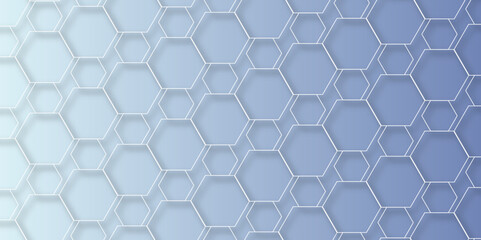 Abstract background with hexagons. Geometric hexagon polygonal pattern background vector. Seamless geometric vector pattern, packing design. white hexagon 3D background. Surface polygon pattern.vector