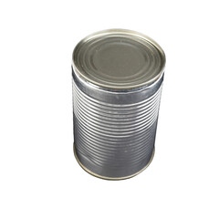 A metal food can