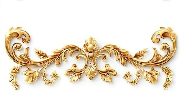 Luxury banner with gold decoration and white background, elegant for cards, wedding anniversary, birthday, advertising, announcement, anniversary, Christmas, New Year.