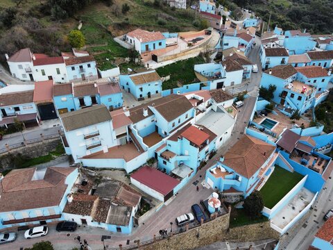 J&uacute;zcar, M&aacute;laga. Aldea azul. Pueblo de los pitufos