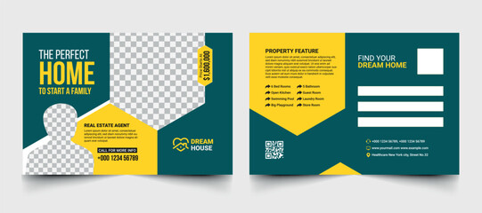 Real Estate Postcard Design Template