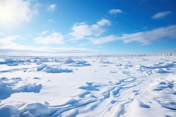 Obraz premium Tundra sky landscape outdoors.