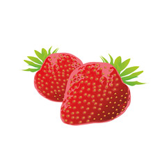 strawberrys isolated on transparent background