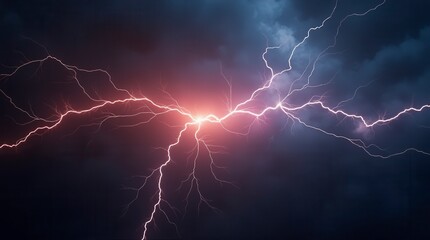 Lightning and Thunder Effect with Magic Electricity Bolt Dynamic Energy Visual