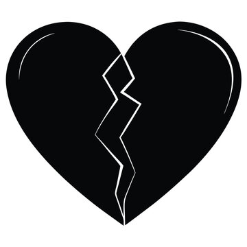 recommend clip art: heartbreak broken heart or divorce icons