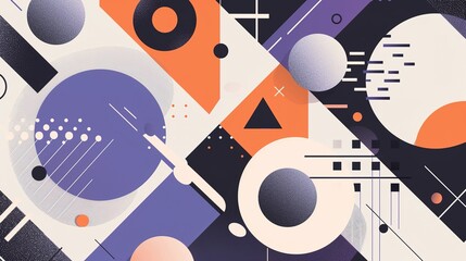 Minimalist Geometric Shape Display Wall - an elegant and contemporary visual. The minimalist design creates a clean and sophisticated backdrop for various displays.