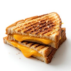 A delicious grilled cheese sandwich, with a hint of warmth and comfort.